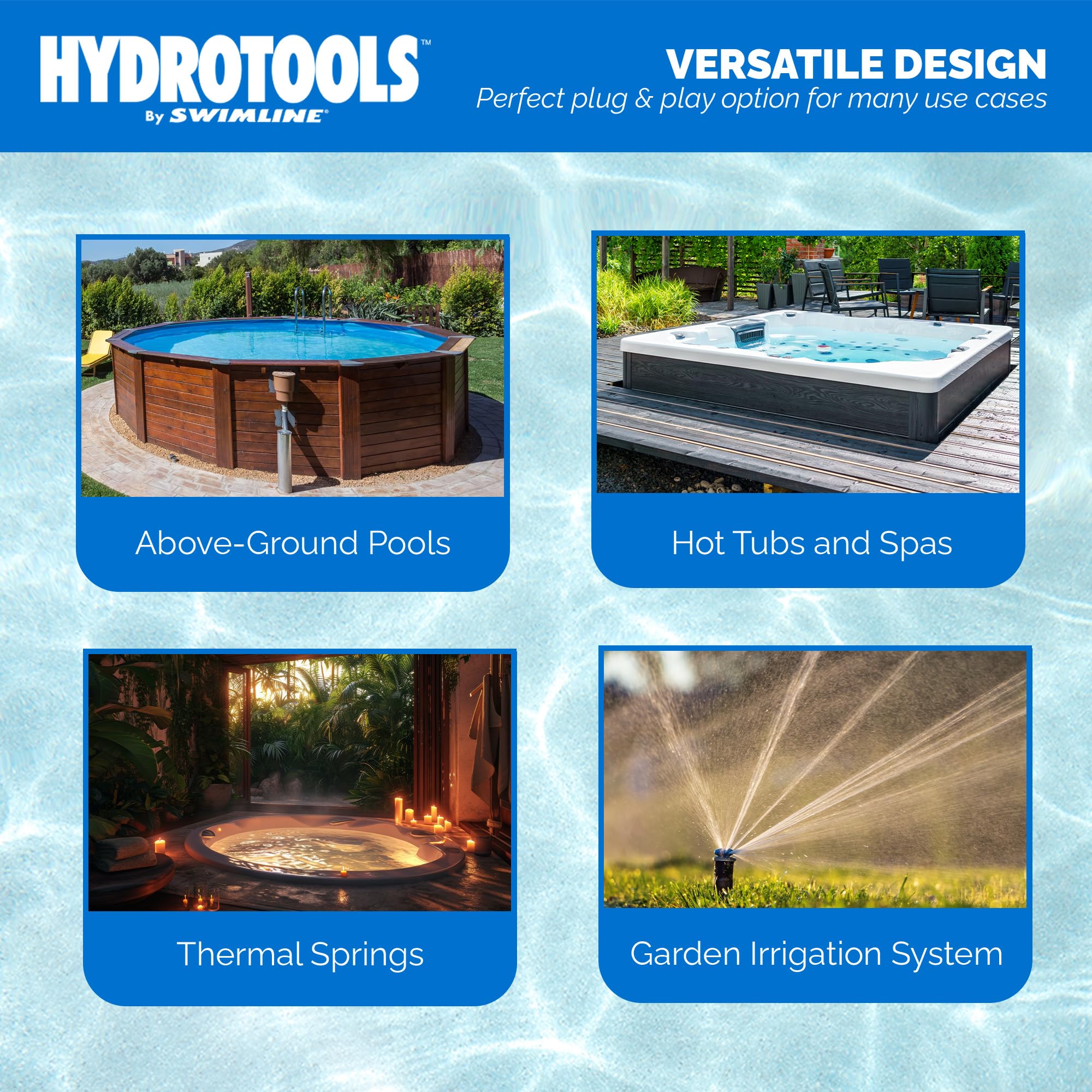 SWIMLINE HYDROTOOLS 0.45 HP Above Ground Pool Pump | 2400 GPH Vertical Discharge Filter Pump with Strainer Basket | 115V Single Speed Quiet Operation DOE Certified | Perfect for Backyard Swimming Pools and Spa Maintenance