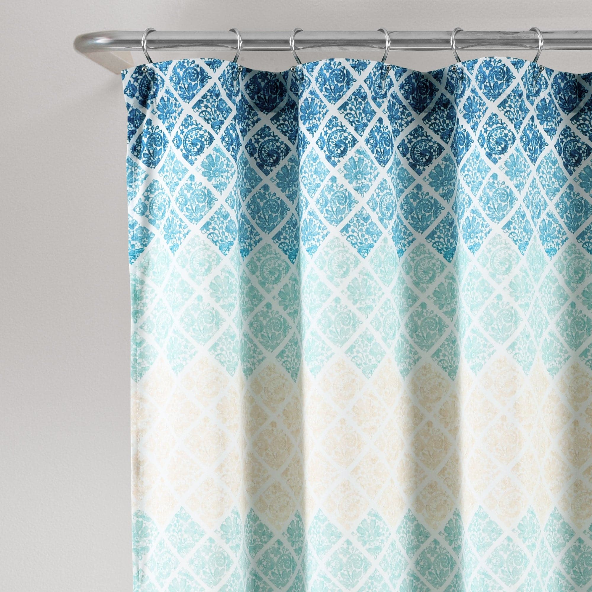 Stylish Medallion Ombre Shower Curtain - Waterproof Bathroom Decor for Modern Homes | Perfect for Bathroom, Guest Bath & Dorm Decor
