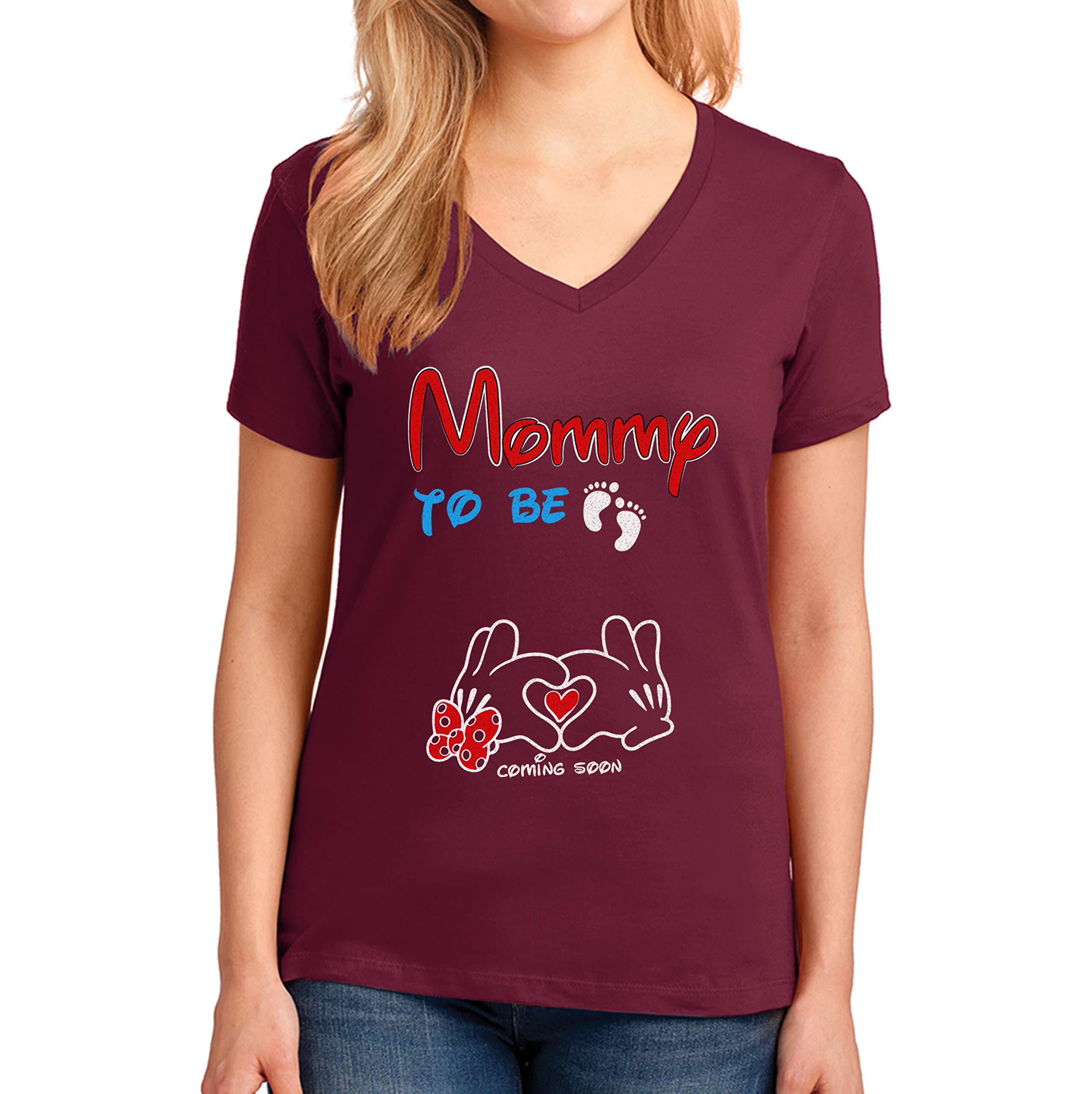 TEEAMORE Matching Mommy & Daddy to Be Shirts - Cute Baby Reveal Tees for Pregnancy Announcement - Perfect Gift for New Parents - Ideal for Gender Reveal, Maternity Photos & Baby Showers