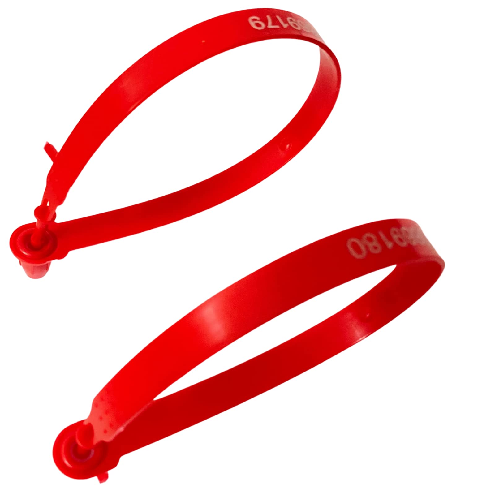 1000 Red Plastic Truck Door Security Seals - Heavy Duty Shipping Seals for Trailers, Cargo Containers & Logistics | Tamper-Proof & Waterproof | Ideal for Transport, Warehousing & Supply Chain Security