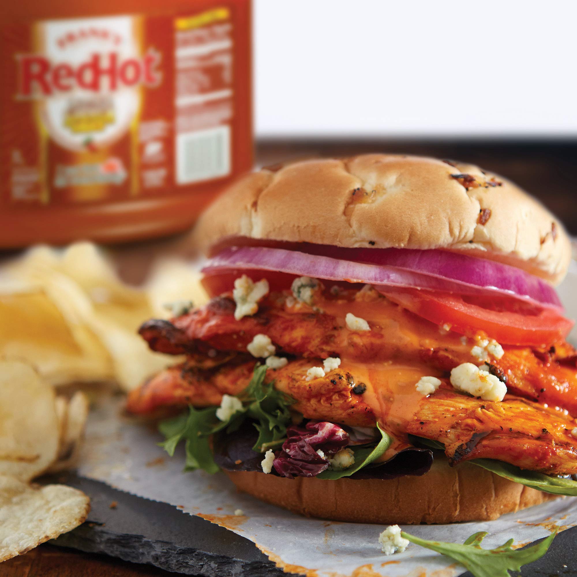 Frank's RedHot Buffalo Sandwich Sauce - 1 Gallon Jug of Thick & Spicy Hot Sauce for Sandwiches, Burgers, Wings & Dips | Perfect for Restaurants, Catering & Home Cooking