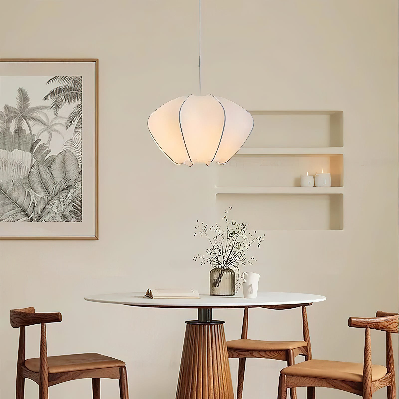 Makoto Modern Pendant Lamp - Sleek Hanging Light Fixture for Kitchen Island, Dining Room, or Bedroom - Energy Efficient LED Lighting for Home Decor