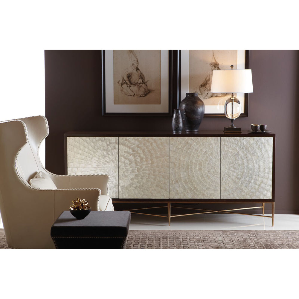 Adagio Buffet Capiz Shell Buffet Table - Elegant Dining Room Furniture by Bernhardt Interiors | Perfect for Formal Dining, Entertaining & Home Decor (Model 353132)