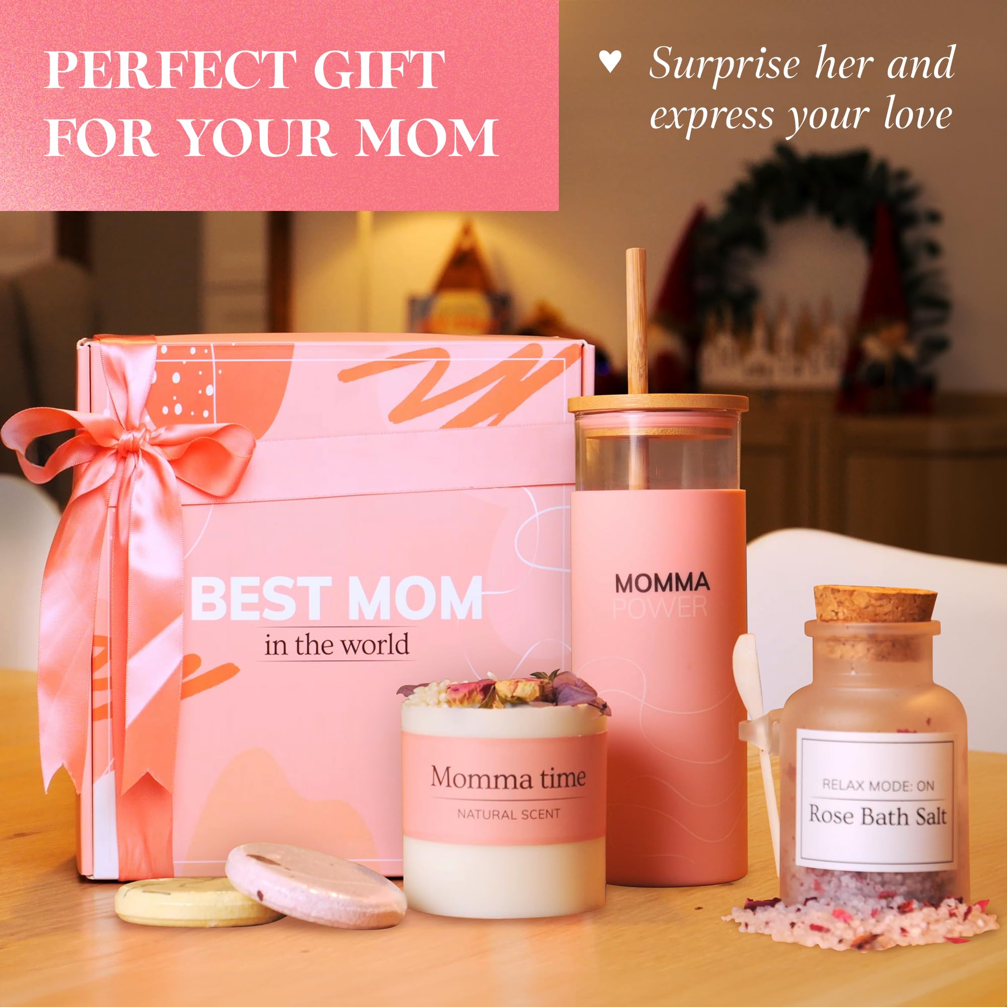 Best Mother's Day Gift Set for Mom - Relaxing Spa Gifts for Women from Daughter or Son - Birthday & Special Occasion Present Box - Perfect for Mother's Day, Christmas & Anniversarie