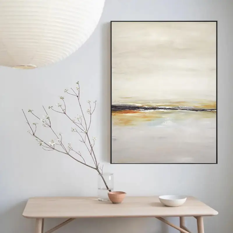 Abstract Painting #AB 016 - Modern Wall Art for Living Room, Bedroom & Office Decor - Handmade Canvas Artwork