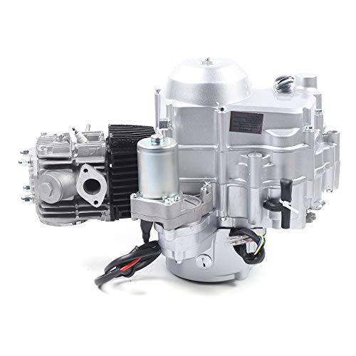 110cc 4-Stroke Electric Start Auto Engine Motor Kit with Carburetor & Gearbox - Complete Single Cylinder Engine for ATV, Go-Kart, Dirt Bike & Mini Bike Applications