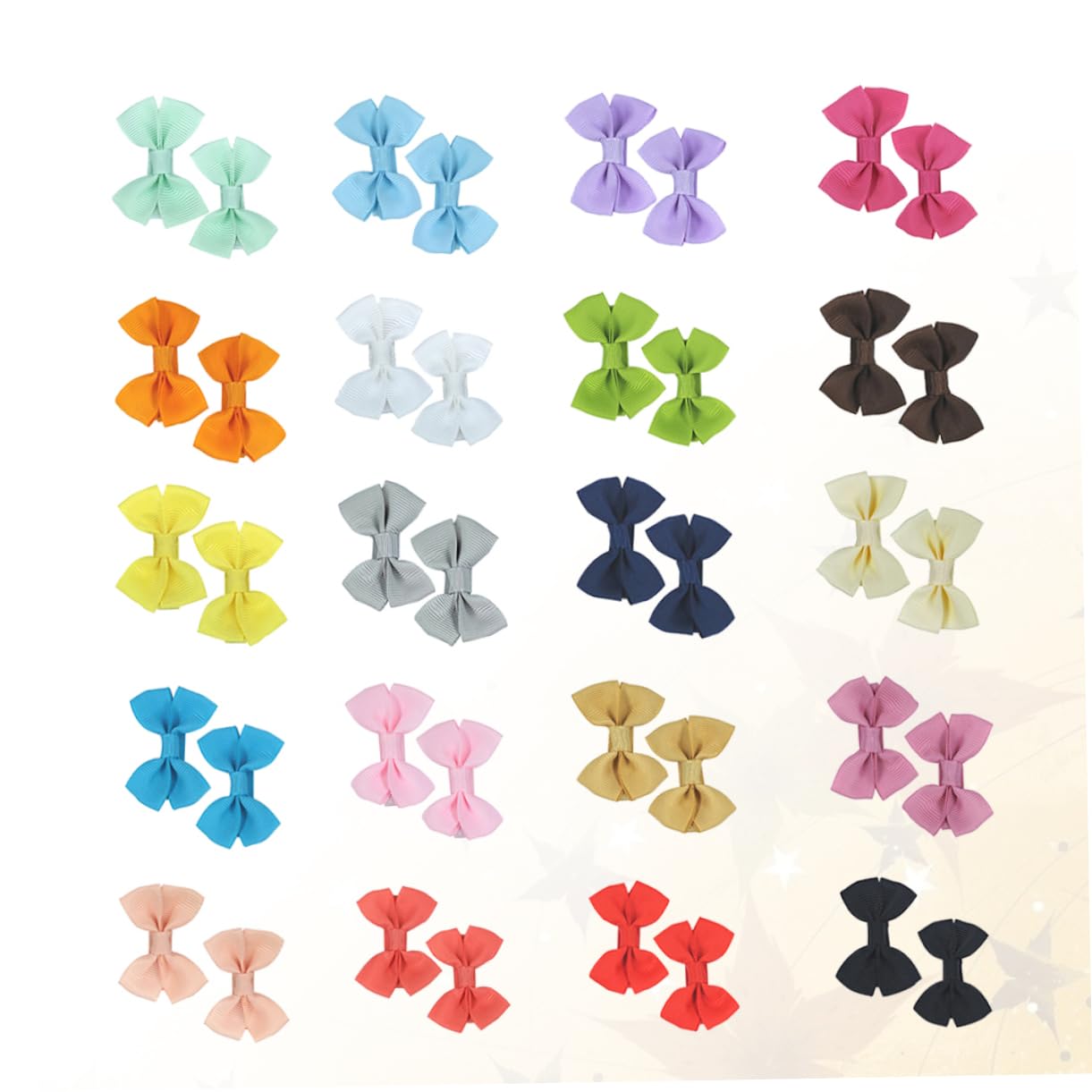 20pcs Baby Hair Clips for Girls - Cute Bow Tie Hair Accessories for Toddlers & Kids - Perfect for Daily Wear, Parties & Photo Shoots