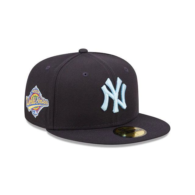 New York Yankees 1996 World Series Navy Blue 59FIFTY Fitted Hat for Men - Perfect for Baseball Games & Streetwear Fashion