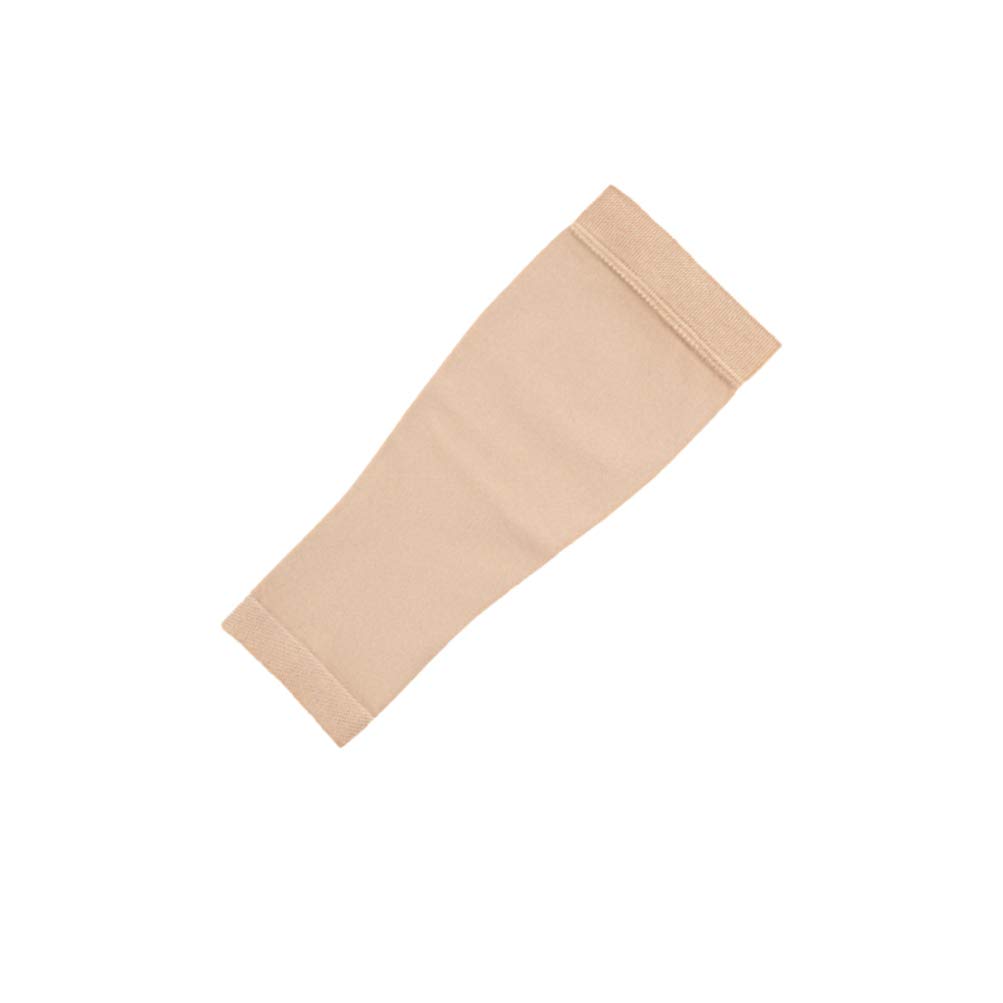 SUPVOX Compression Calf Sleeves for Men & Women - 1 Pair Non-Slip Knee Support Sleeves for Running, Football, Shin Splints & Leg Pain Relief - Medical Grade Travel Support - Beige Size XL - Perfect for Workouts, Sports Recovery & Long Flights