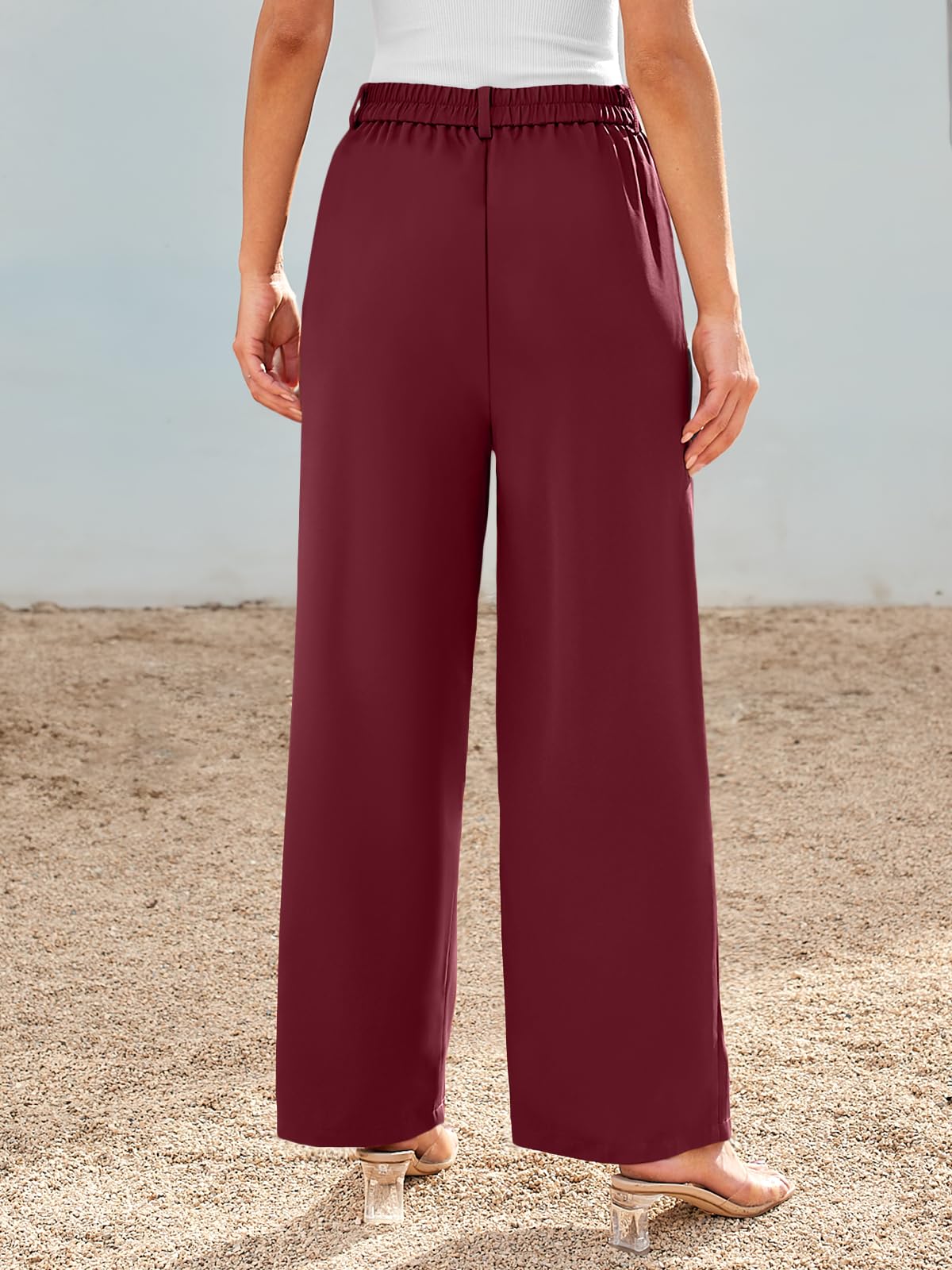AUTOMET Women's Wide Leg Dress Pants - High Waisted Loose Fit Business Casual Work Trousers with Pockets - Office Wear & Professional Outfits 2025