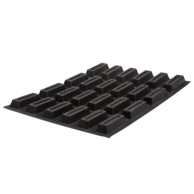 Flexipan Oblong Cake Mold with Indent - 24 Cavities Non-Stick Silicone Baking Pan for Perfect Cakes, Brownies & Desserts - Ideal for Home Bakers & Professional Chefs