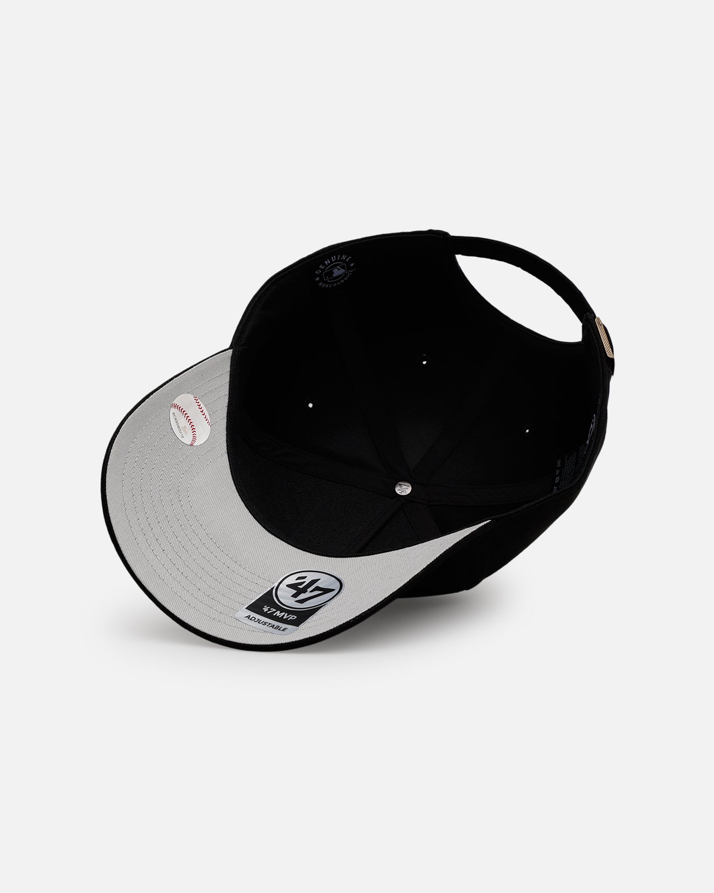 47 Brand Detroit Tigers 'Ultrasuede' 47 MVP Strapback Hat - Black & White Adjustable Baseball Cap for Men - Perfect for Game Day, Casual Wear & Sports Fans
