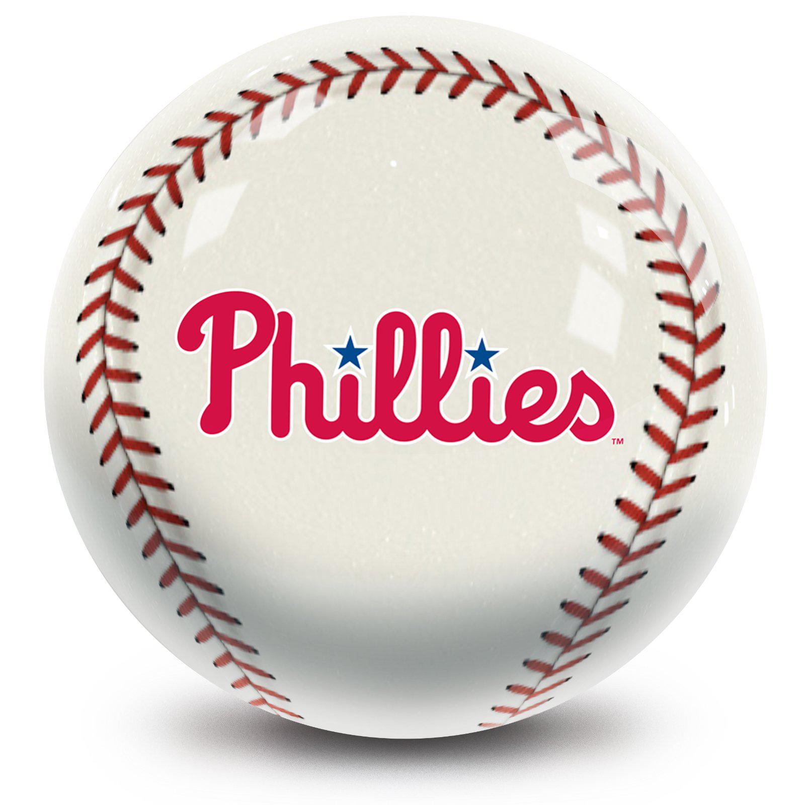 MLB Philadelphia Phillies Official Bowling Ball - Perfect for Bowling Enthusiasts & Baseball Fans | Great for League Play, Gifts & Sports Collectibles