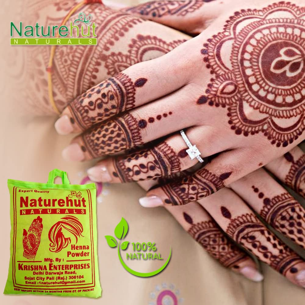 Naturehut 100% Pure Henna Powder for Hair - 5kg | Natural Hair Conditioner & Anti-Dandruff Treatment | Reduces Hair Fall & Promotes Growth | Safe Herbal Hair Dye for Men & Women | Perfect for DIY Hair Coloring & Ayurvedic Hair Care at Home