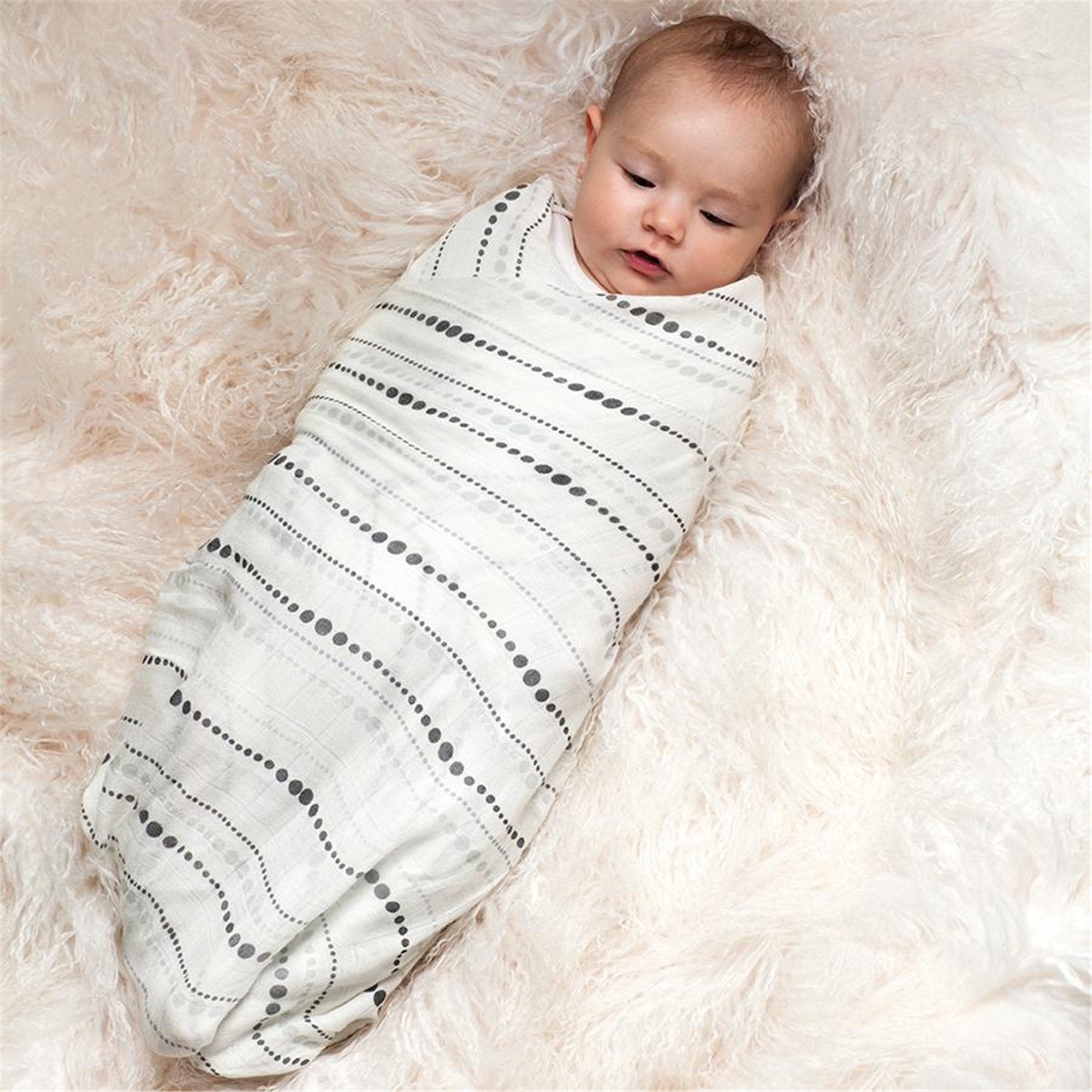 Aden Anais Bamboo Swaddle - Ultra Soft Baby Wrap Blanket for Newborns | Moonlight Collection | Perfect for Swaddling, Nursing, and Stroller Use