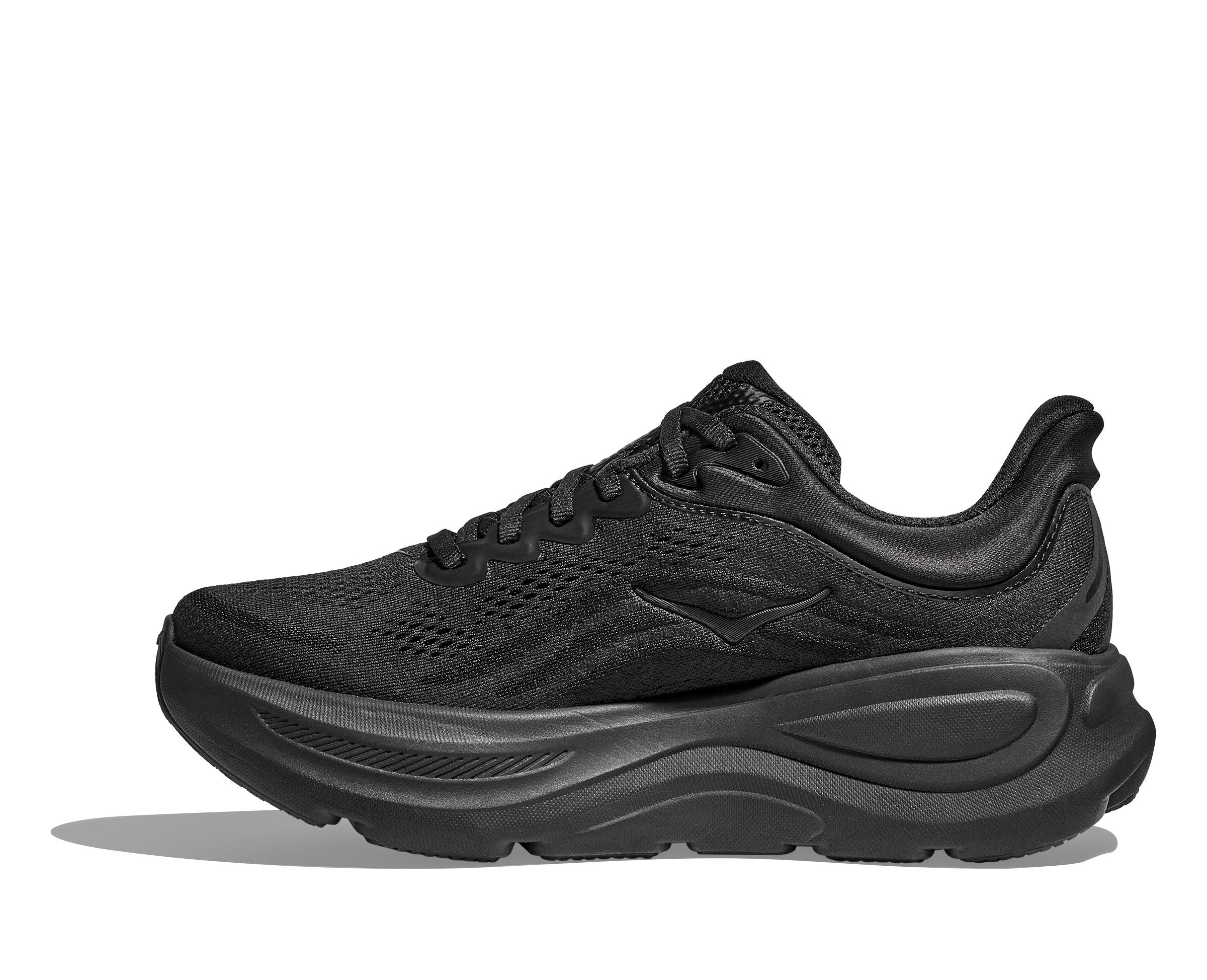 HOKA Women's Bondi 9 WIDE Running Shoes - BBLC Black/Black | Cushioned Road Running & Walking Shoes for Women with Arch Support | Perfect for Marathon Training, Jogging & Everyday Comfort