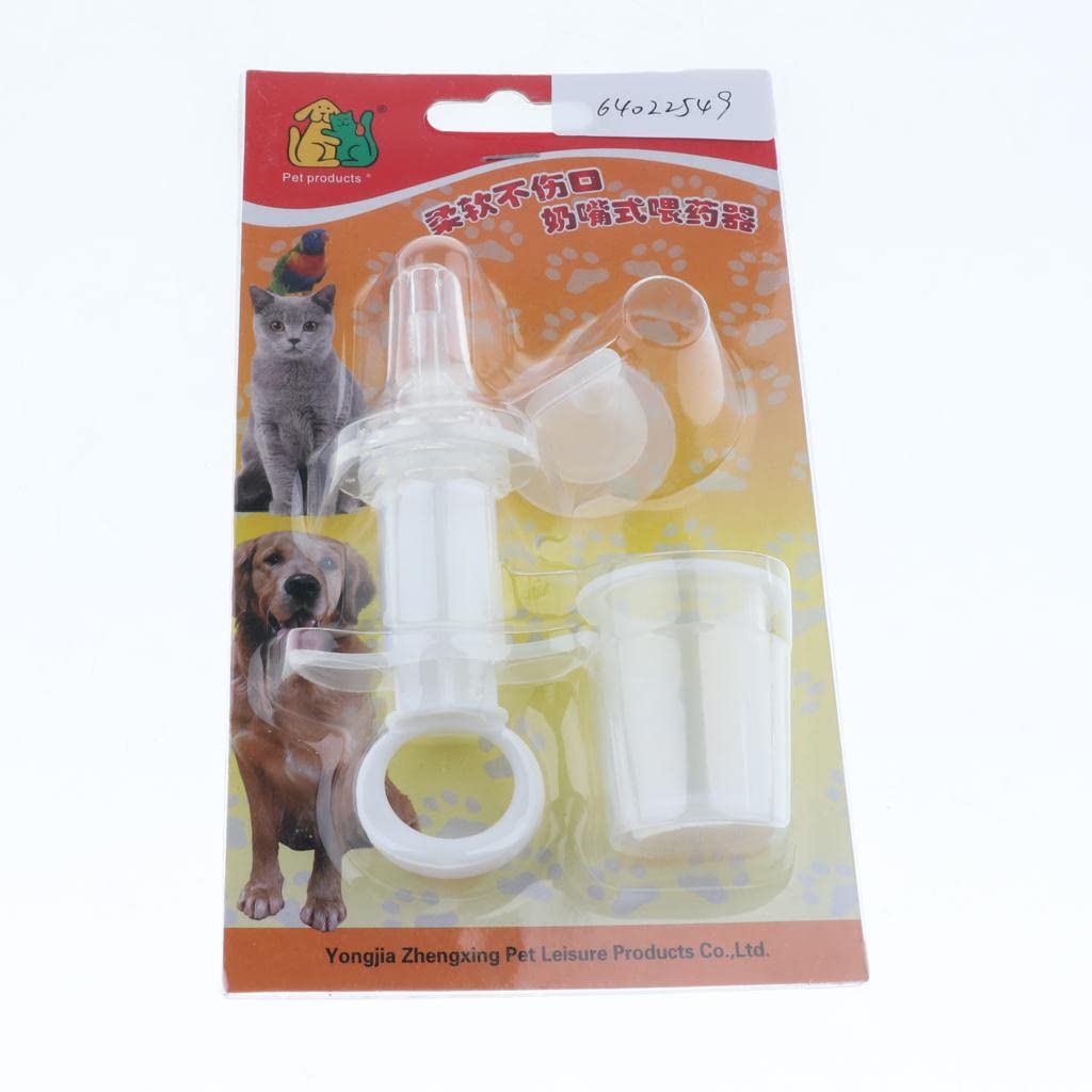 SECRET DESIRE Pet Feeding Kit - Dog & Cat Pill Dropper Feeder for Small Animals - Easy Medication Dispenser for Pills & Liquid Medicine - Perfect for Home, Travel & Vet Visits (White)