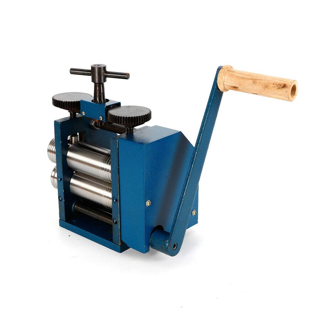 85mm/120mm Manual Jewelry Rolling Mill Machine - Hand Operated Metal Wire Press for Jewelry Making, DIY Craft & Metalworking (120mm) - Perfect for Goldsmiths, Hobbyists & Small Workshops