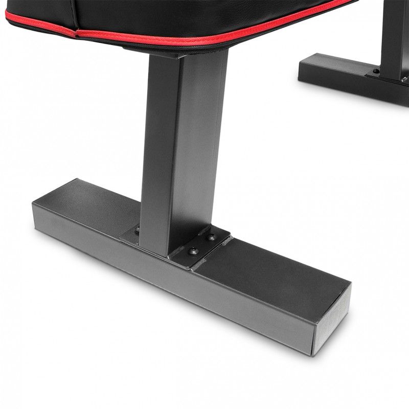 Marcy Deluxe Flat Bench - Adjustable Weight Bench for Home Gym Workouts, Strength Training & Full-Body Exercises - Perfect for Dumbbell Press, Sit-Ups & More