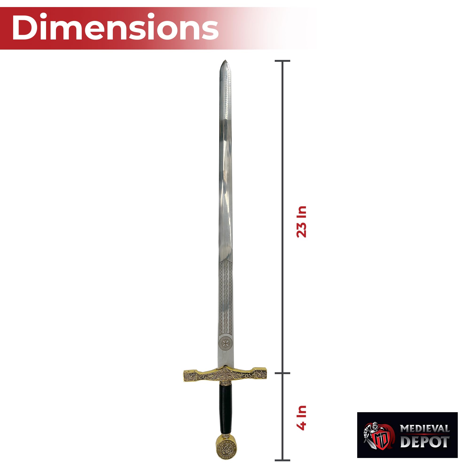 King Arthur Excalibur Replica Sword - 29