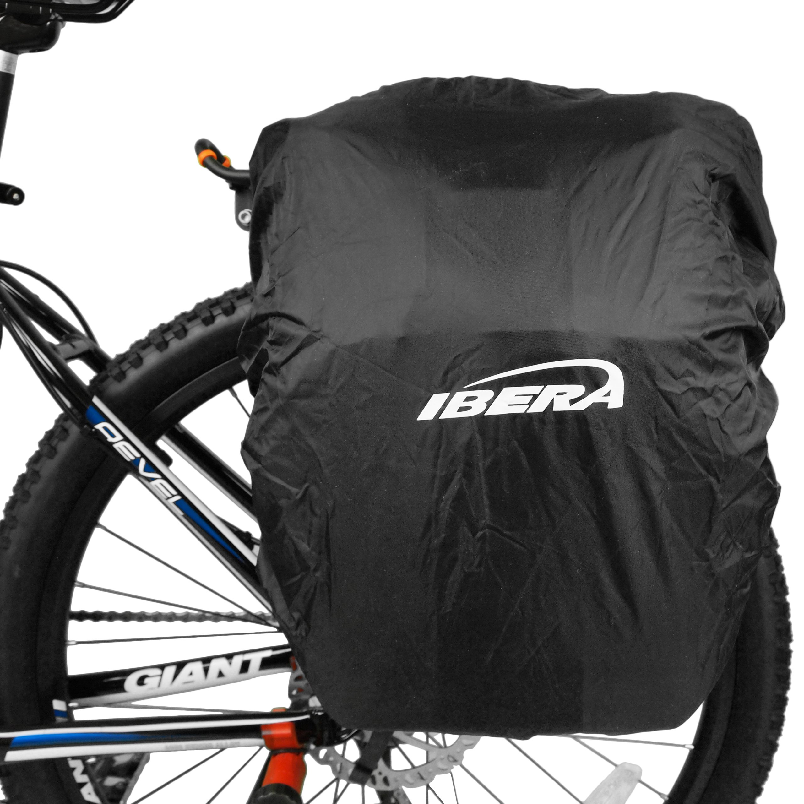 Ibera Waterproof Bicycle Rain Cover - All Weather Protection for Commuter Bags & Panniers - Perfect for Cycling in Rainy Conditions and Outdoor Commuting