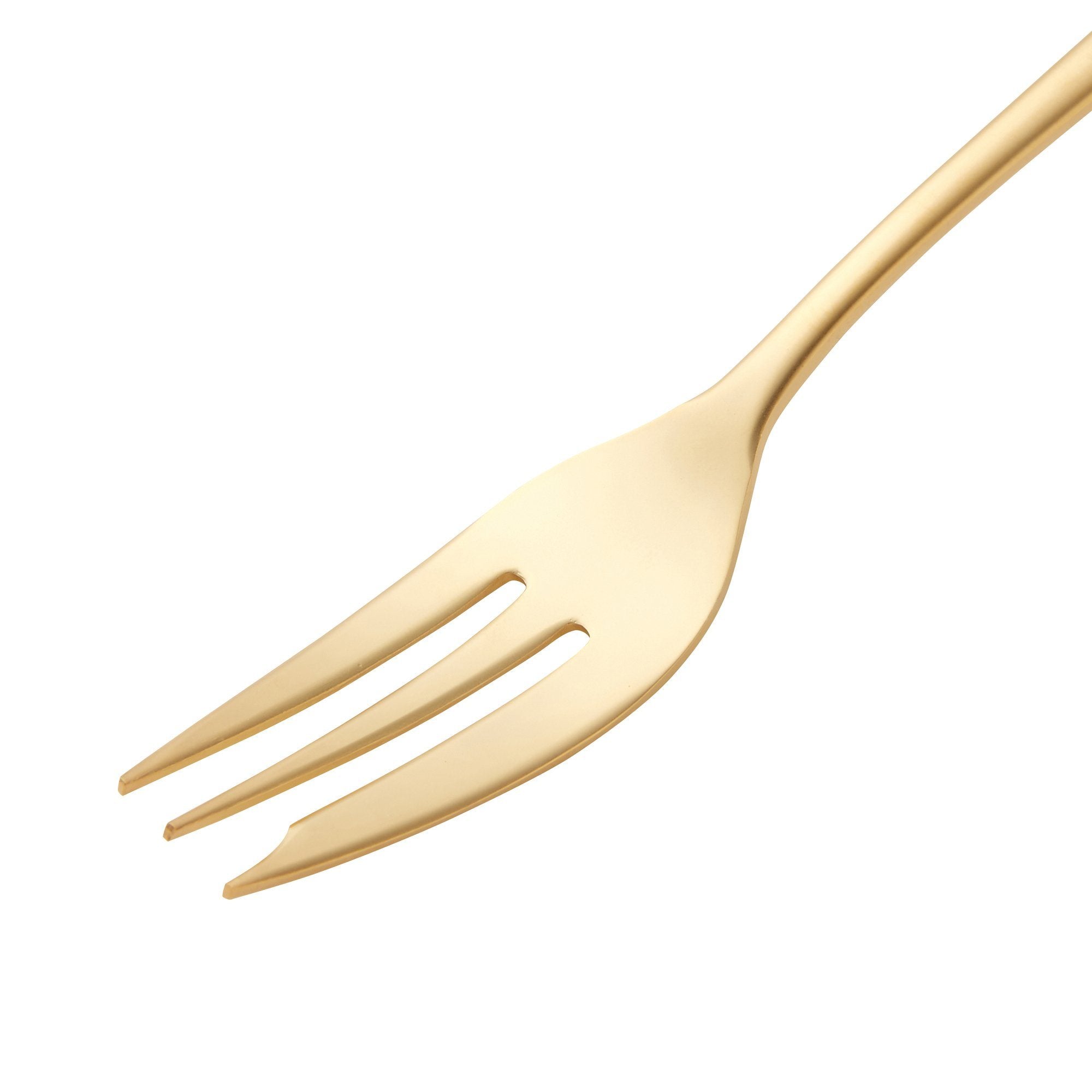 Elegant Gold Cake Forks - 24K Gold Plated Dessert Forks for Wedding, Birthday, Party & Fine Dining - Set of 12