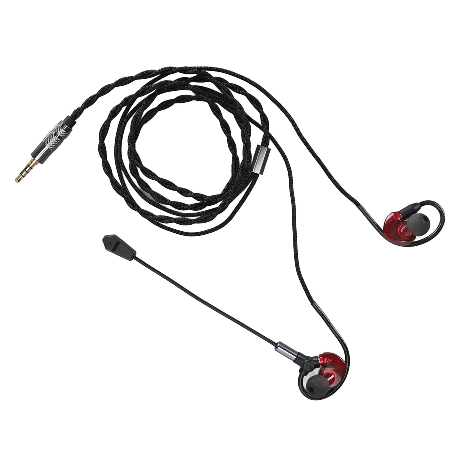 Ciciglow Detachable Gaming Headphones with Noise Canceling - 3.5mm Wired Headset with 10mm Speaker - Lightweight PC Gaming Headphones for Laptop, Computer, PS4, Xbox (Red) - Perfect for Gaming, Streaming & Online Classes