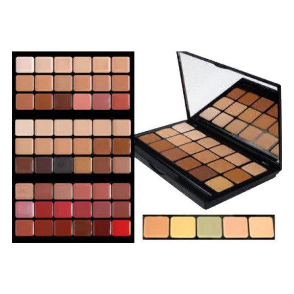 Graftobian HD Glamour Creme Super Palette PRO PAK - Professional Makeup Kit for High Definition Coverage | Perfect for Bridal, Photography & Special Effects Makeup