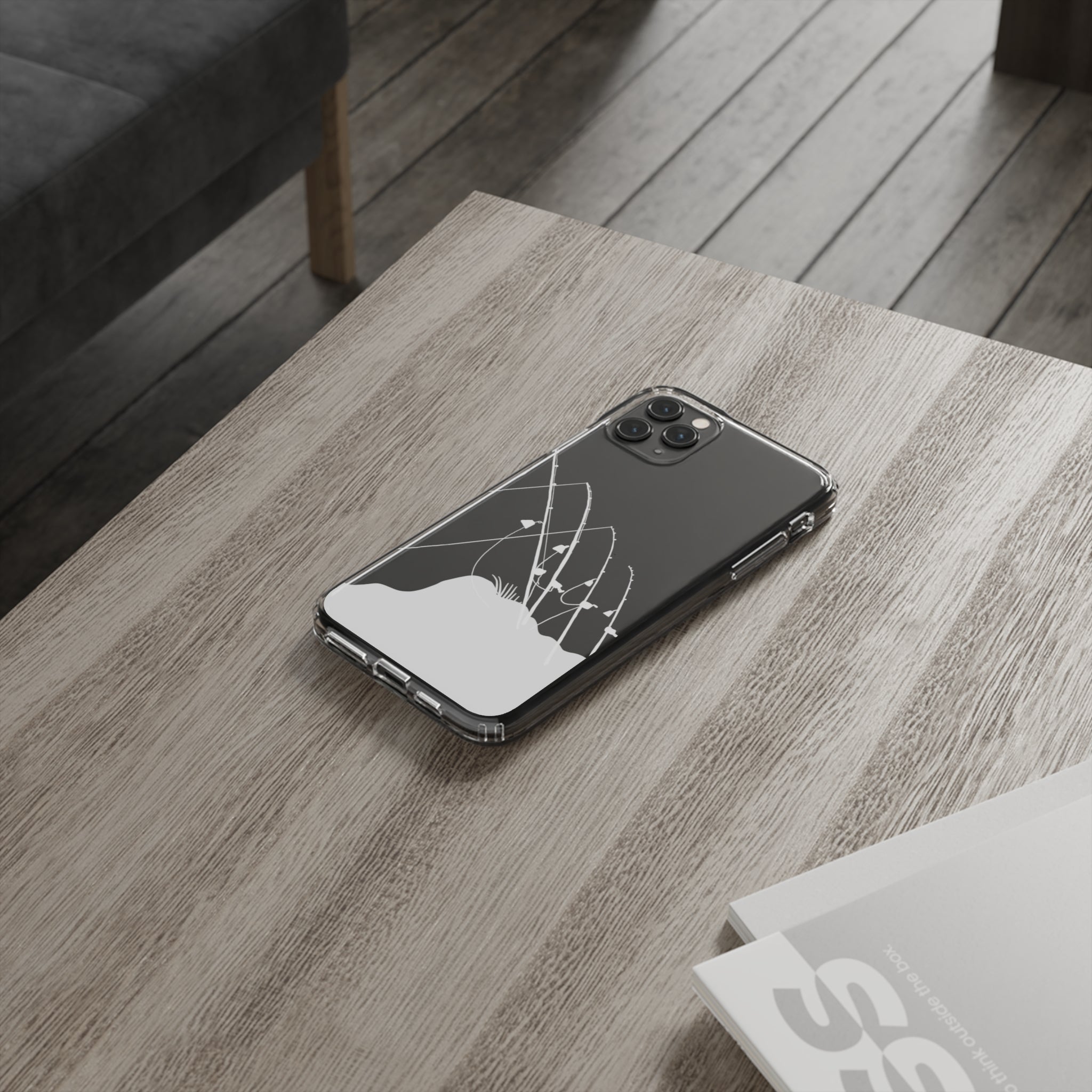 Gone Fishing Clear Phone Case - Durable Protective Cover for iPhone & Samsung - Perfect for Outdoor Activities, Fishing Trips & Daily Use