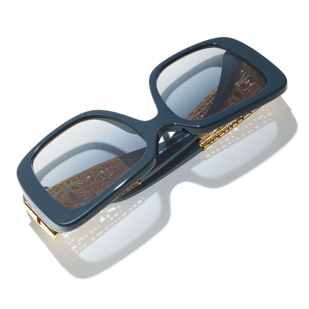 Original Chanel 5532 Sunglasses - Luxury Designer UV Protection Shades for Women - Perfect for Beach, Driving & Fashion Outfits