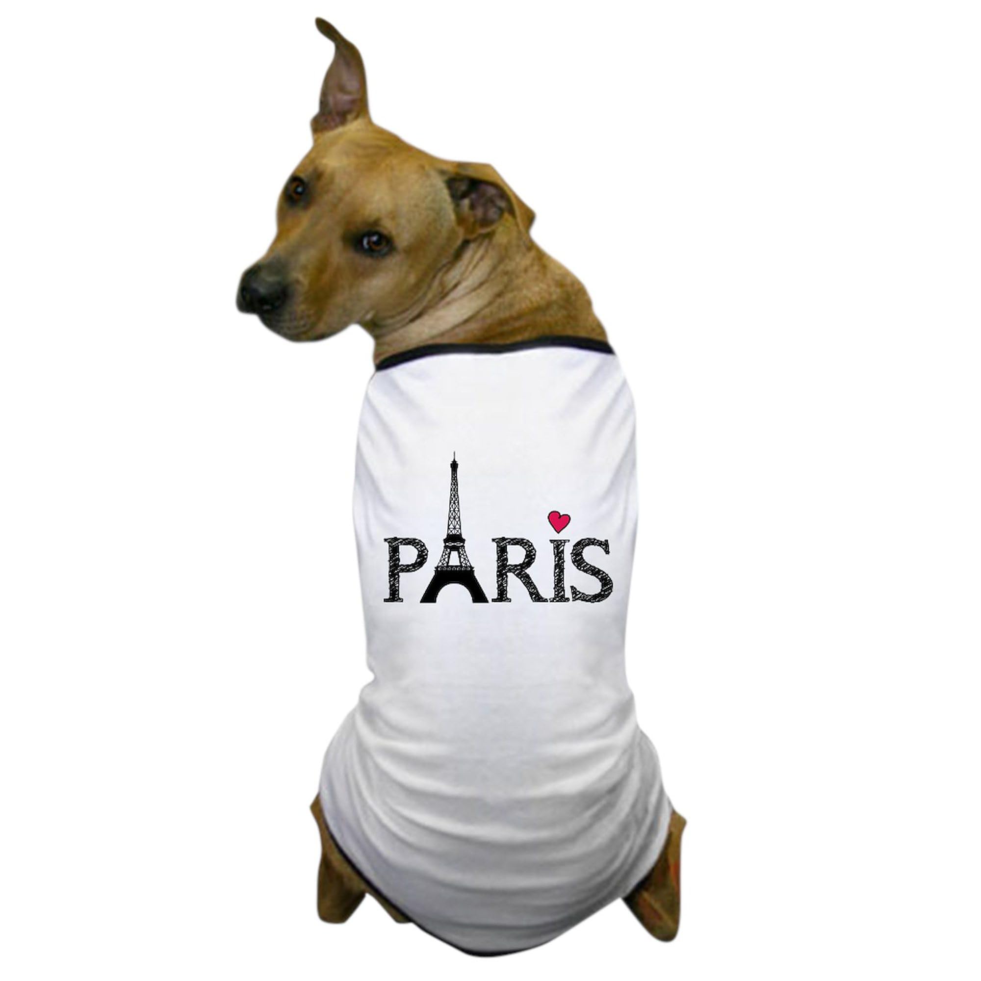 Paris Dog T-Shirt for Pets - Funny Dog Costume & Cute Pet Clothing | Perfect for Dog Lovers, Pet Parties & Instagram Photos