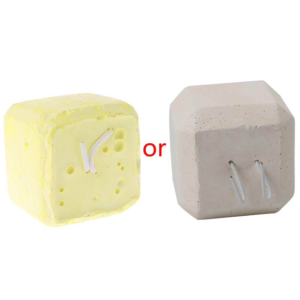 Natural Mineral Stone Calcium Chew Toy for Small Pets - Hamster, Rat, Chinchilla & Rabbit - Teeth Grinder & Calcium Supplement (Large Size) - Perfect for Cage Enrichment & Dental Health