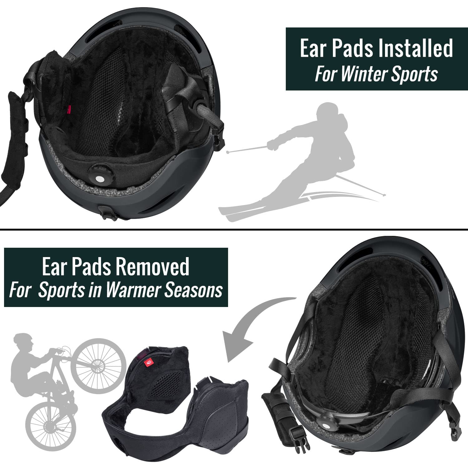Best Ski & Snowboard Helmet for Men, Women & Youth - Lightweight ASTM Certified Snow Sports Helmet with Audio Compatibility | Perfect for Skiing, Snowboarding & Winter Sports