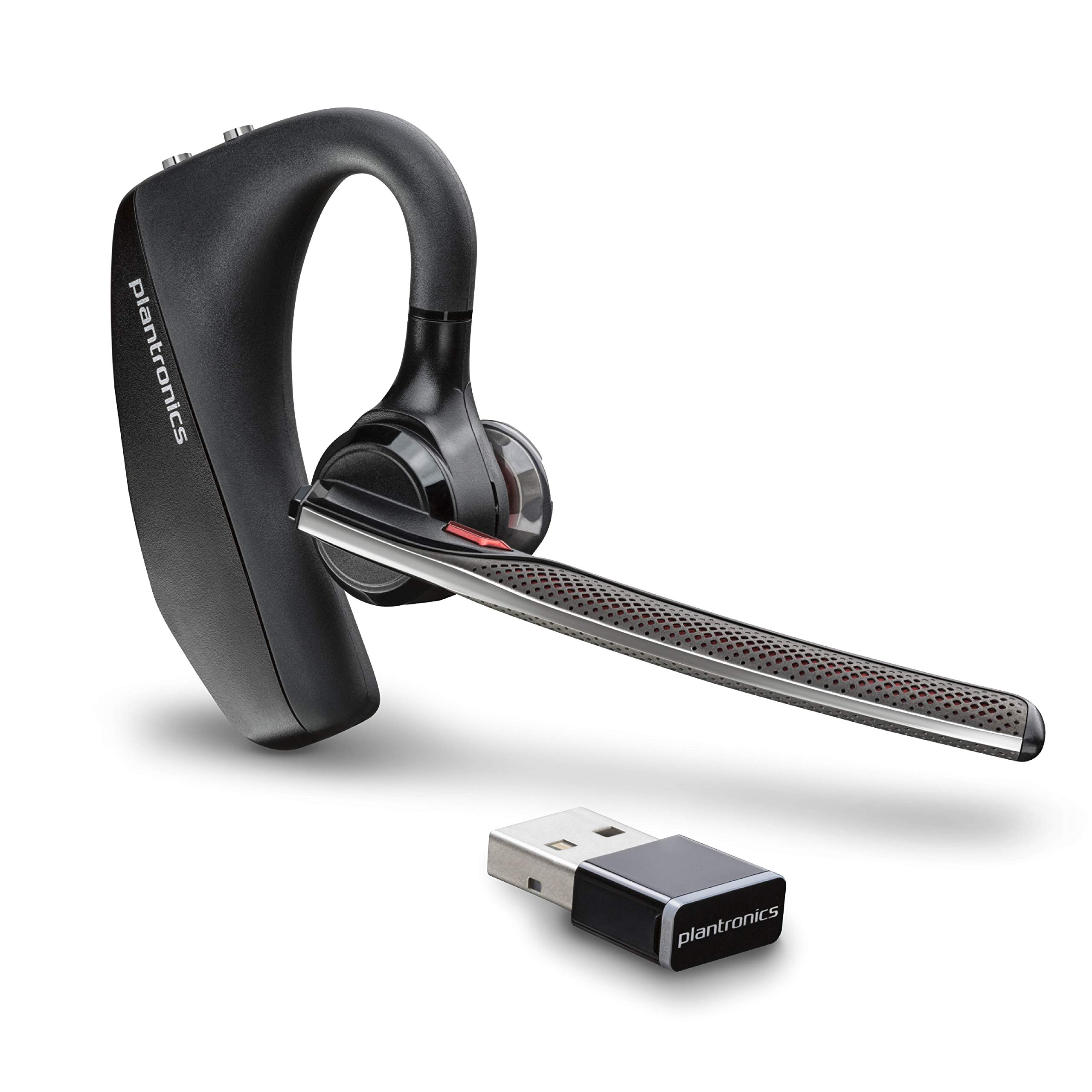 Plantronics Voyager 5200 UC Bluetooth Headset - Single Ear Monaural Wireless Headphone with Noise Cancellation for PC, Mac, Teams & Zoom - Perfect for Office Calls, Remote Work & Video Conferencing
