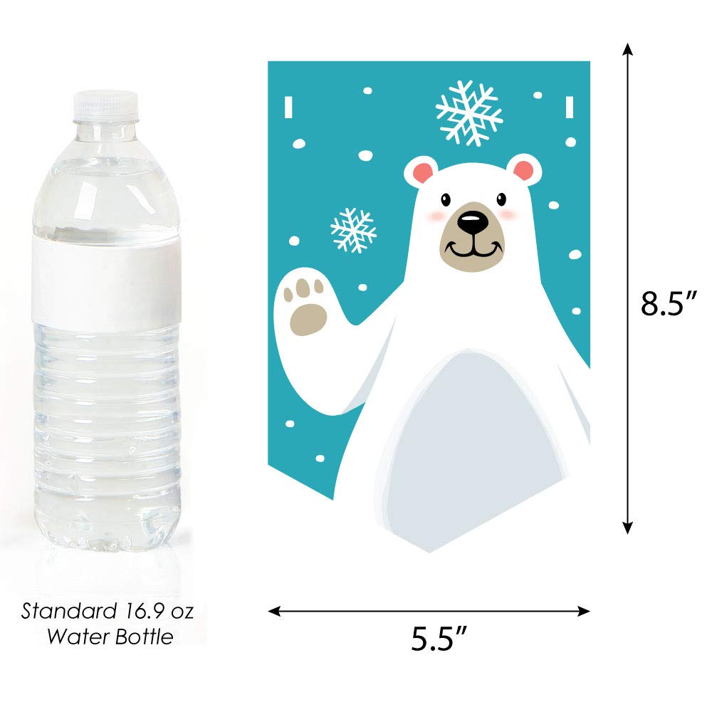 Big Dot of Happiness Arctic Polar Animals Winter Birthday Party Bunting Banner - Polar Theme Birthday Decorations for Kids - Perfect for Winter Birthday Parties, Baby Showers & Classroom Decor
