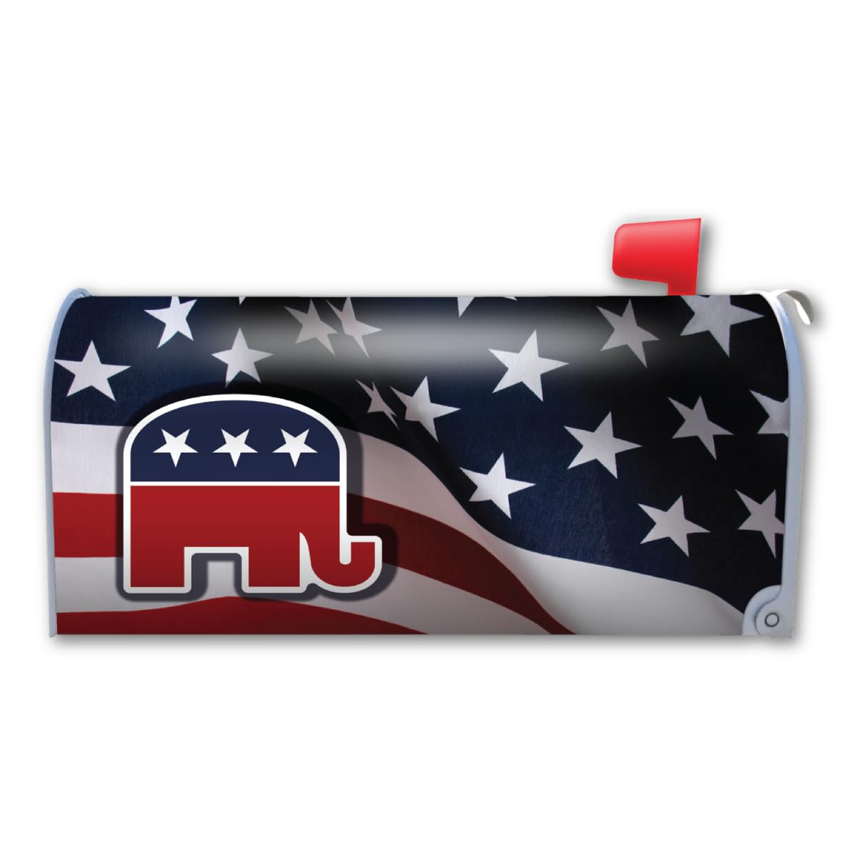 Republican Elephant American Flag Mailbox Cover Magnet - 26