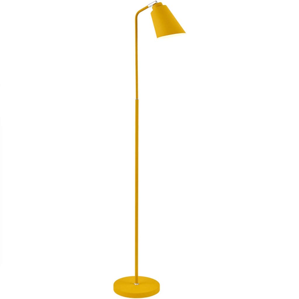 Nordic Modern Minimalist Floor Lamp - Orange Standing Light for Living Room, Bedroom, Study & Reading | Vertical Table Lamp with Adjustable Height - Perfect for Cozy Nights & Home Office Lighting