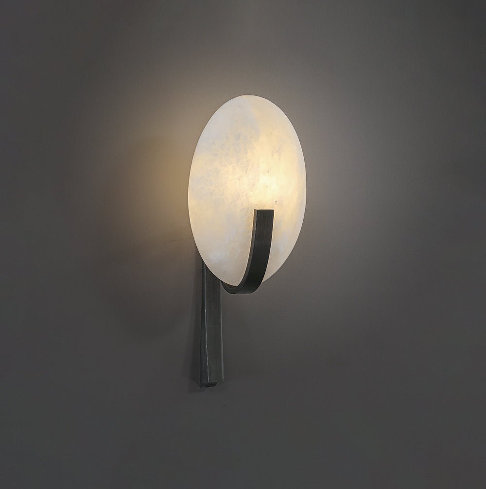 Alice Alabaster Wall Lamp - Elegant Modern Sconce Lighting for Bedroom, Living Room & Hallway | Dimmable LED Fixture with Warm White Light | Perfect for Home Decor & Ambient Lighting