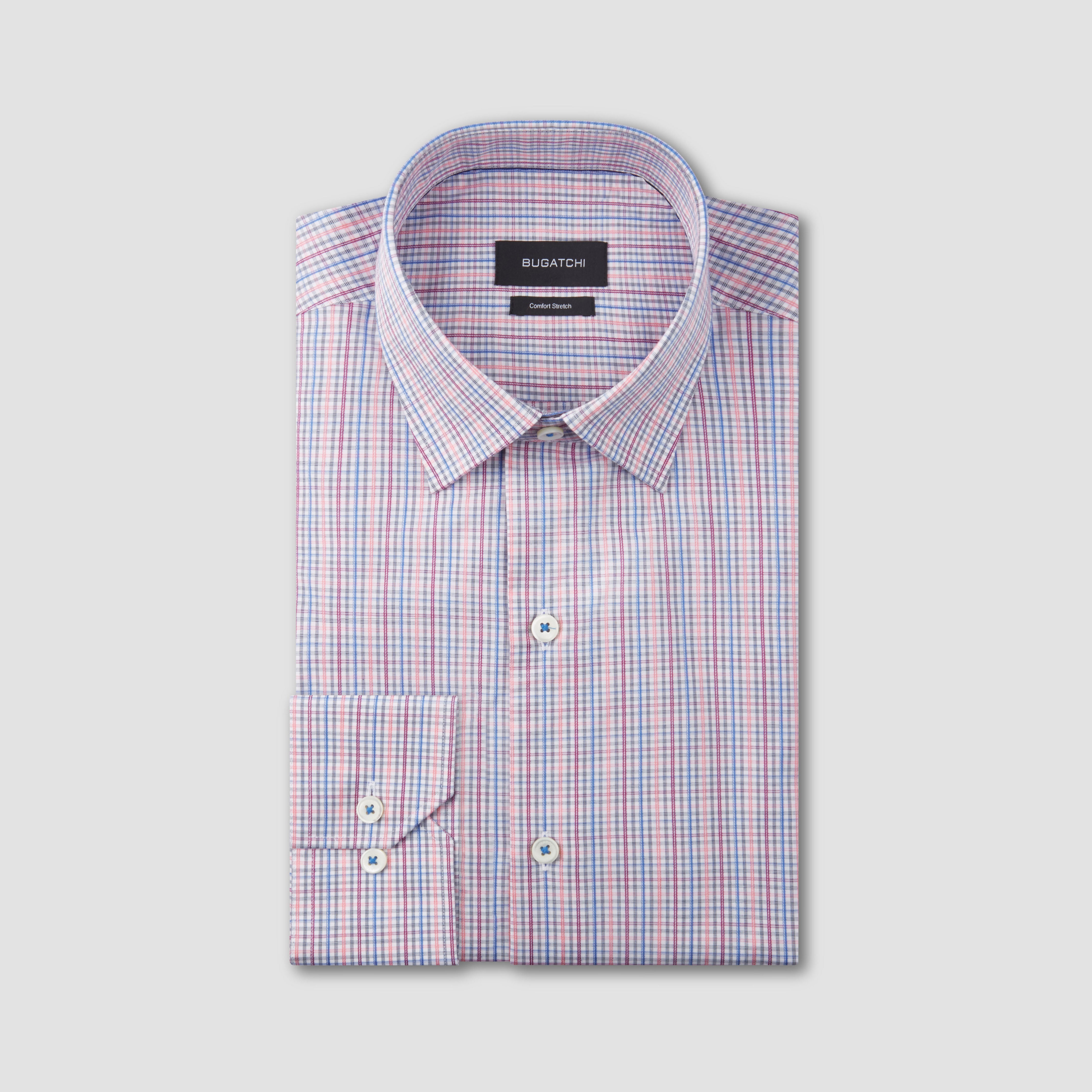 Premium ARTHUR Multi-Check Men's Dress Shirt - Formal & Business Attire for Office, Weddings & Special Occasions