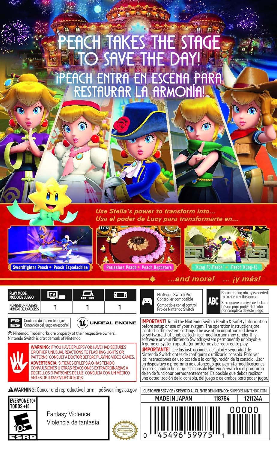 Princess Peach: Showtime - Nintendo Switch Game | Adventure & Action for Kids & Adults | Perfect for Family Game Nights & Birthday Gifts