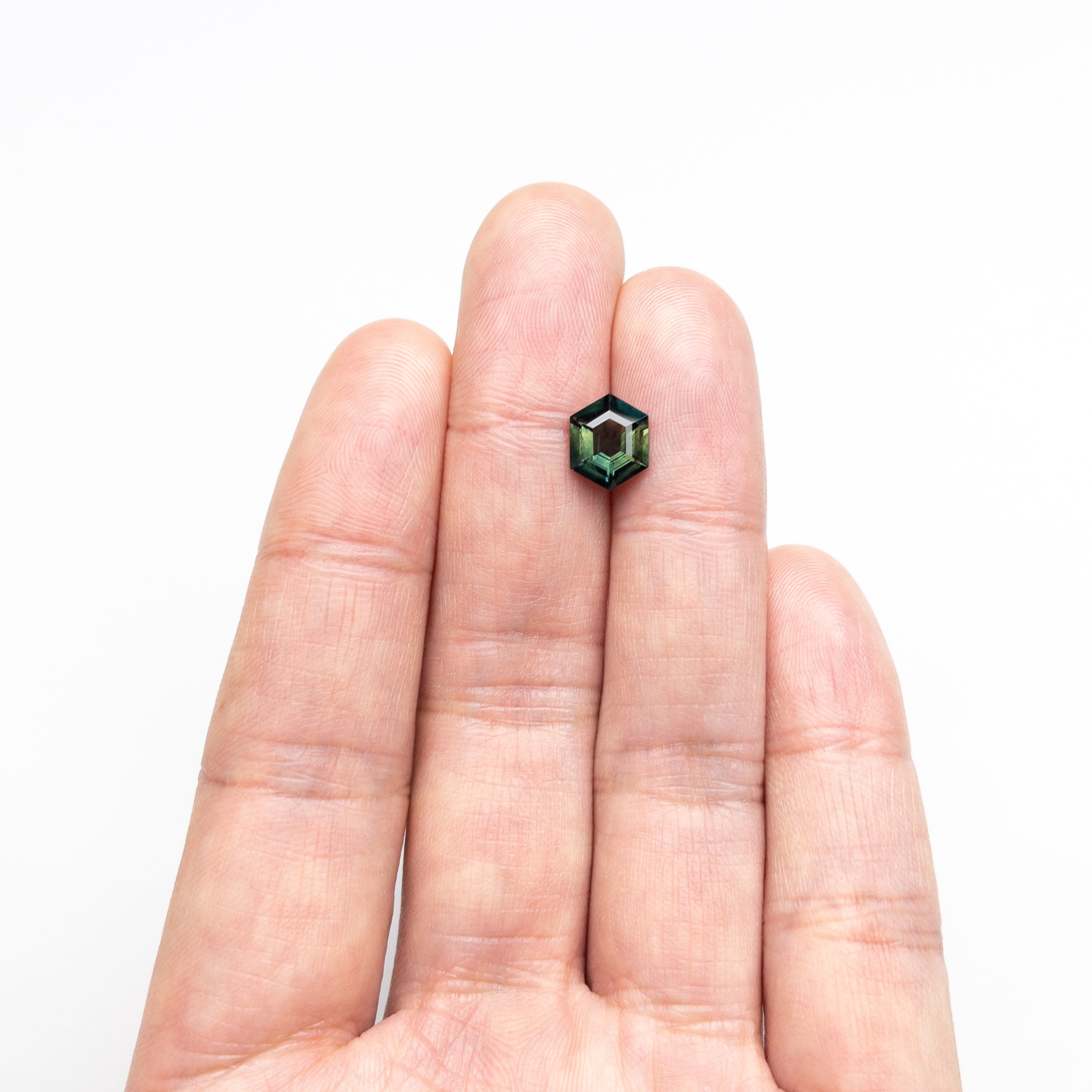 2.02ct Natural Hexagon Step Cut Blue Sapphire Gemstone (9.10x7.37x3.99mm) - Perfect for Engagement Rings & Fine Jewelry Making