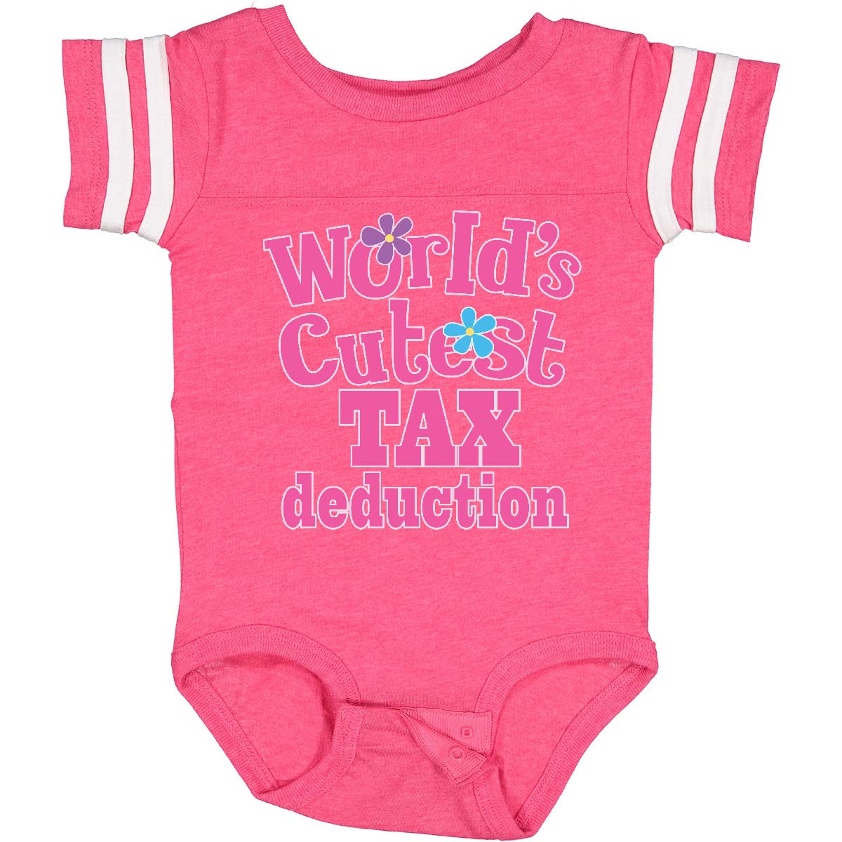 Inktastic Tax Deduction - World's Cutest Baby Girl Bodysuit | Soft Cotton Onesie for Newborns & Infants | Perfect Gift for Baby Showers & Birthdays