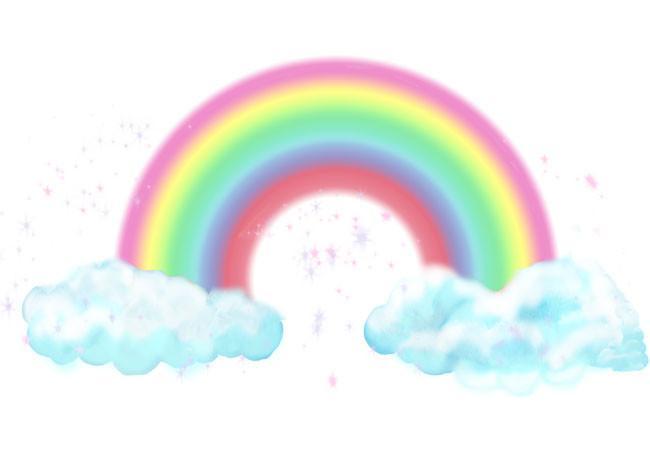 Pastel Rainbow 2-Foot Wall Mural - Perfect for Nursery, Kids Room, and Home Decor