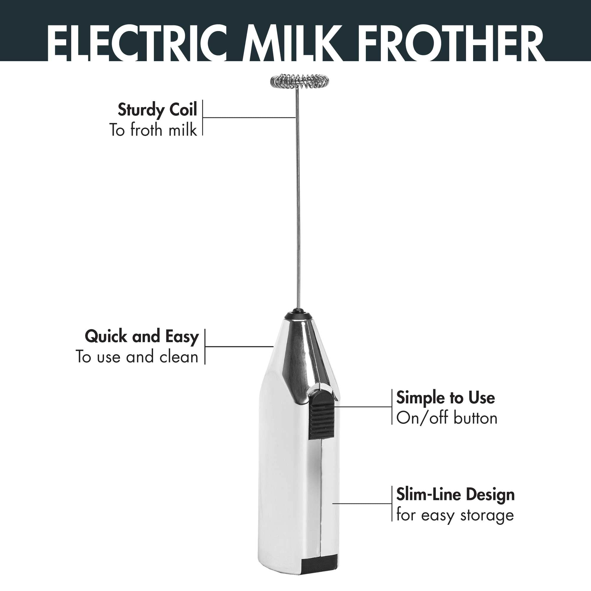 Primaria Stovetop Espresso Maker & Electric Milk Frother Set - 6 Cup Italian Moka Pot for Cuban Coffee, Cafetera - Perfect for Home Brewing, Camping & Gifts (Silver)