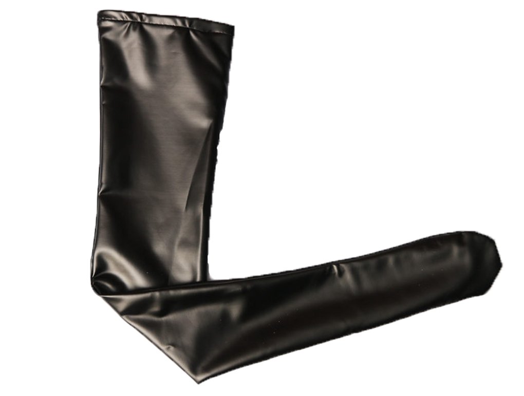 LinvMe Women's Sexy Over Knee Thigh High Latex Stockings - Stretchable Synthetic Stockings for Cosplay, Halloween & Date Night Outfits