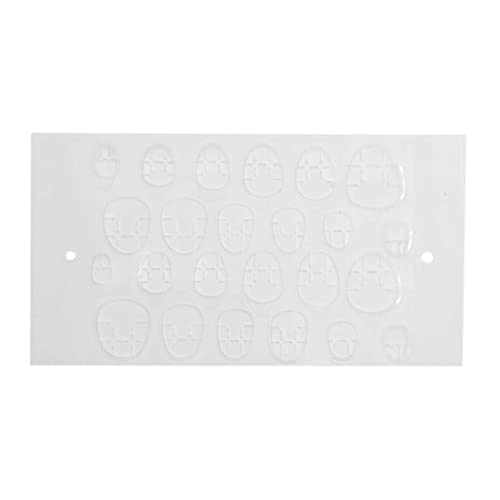 Ubersweet® 3-Pack Clear Double Sided Nail Stickers - Strong False Nail Adhesive Glue for Press On Nails - Perfect for Salon, Home Manicure & Nail Art DIY