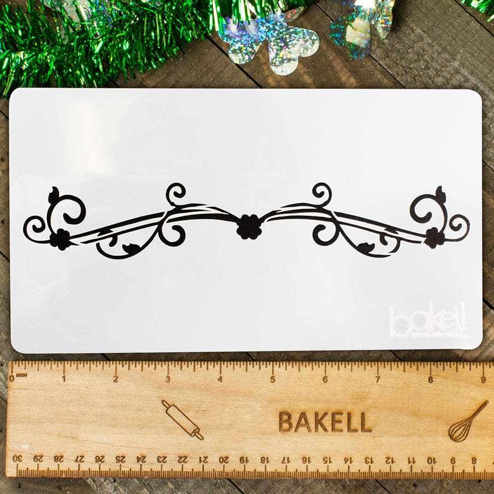 Clover Vine Stencil Set - 5 Piece Reusable DIY Craft Stencils for Wood, Fabric & Home Decor - Perfect for Scrapbooking, Wall Art, and Furniture Painting