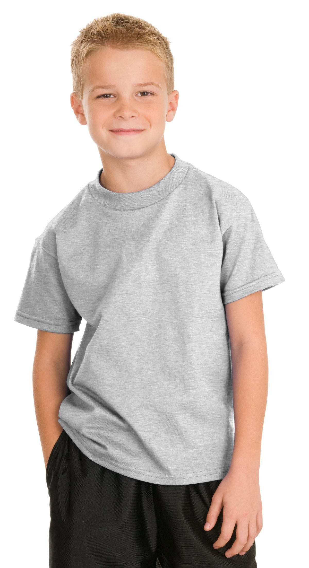 Hanes Authentic Tagless 100% Cotton Kids T-Shirt - Soft & Comfortable for Everyday Wear, School & Play