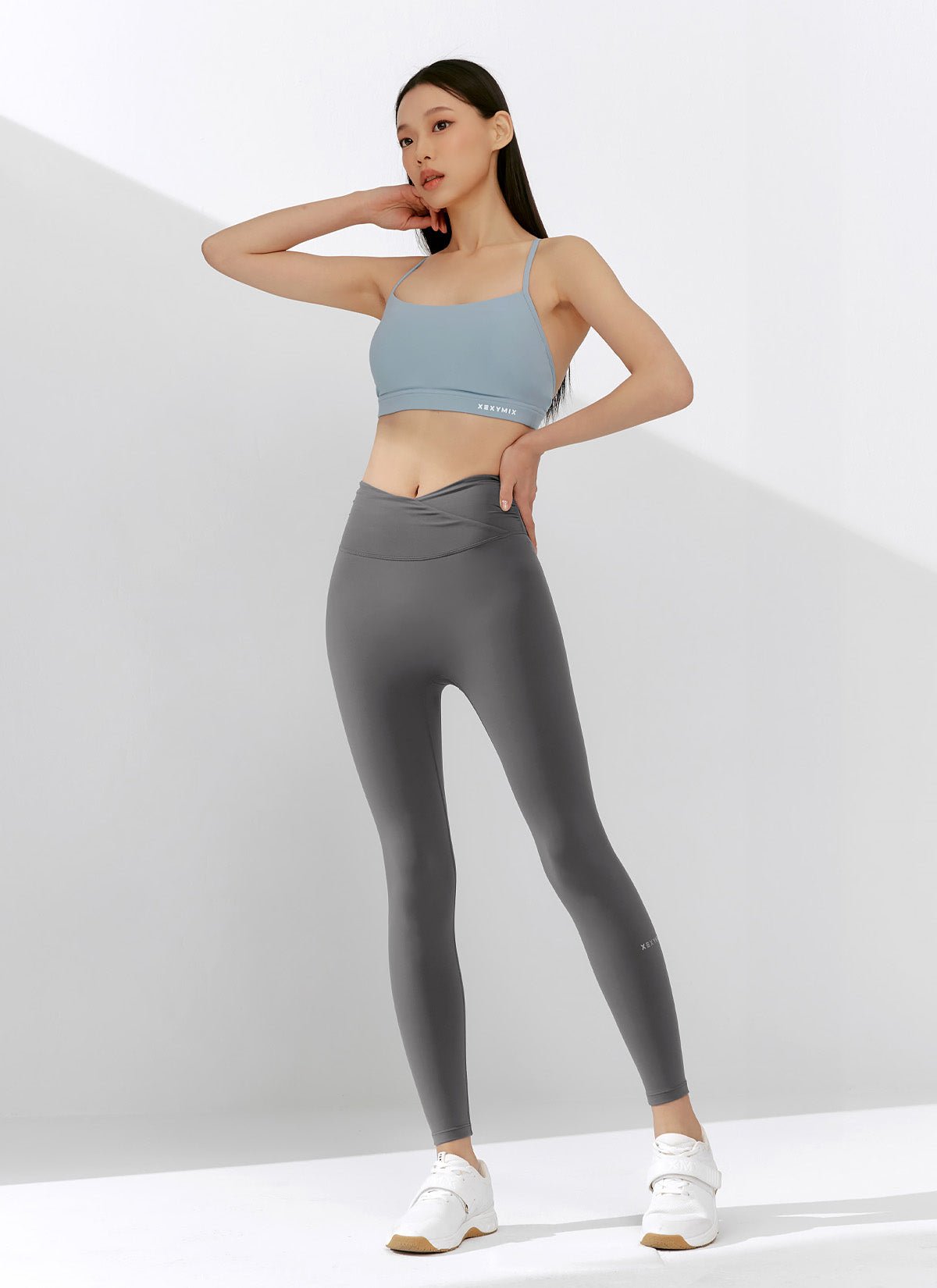 Black Label Power Rise Shirring Leggings - High Waist Tummy Control Workout Yoga Pants for Women - Perfect for Gym, Running & Everyday Wear