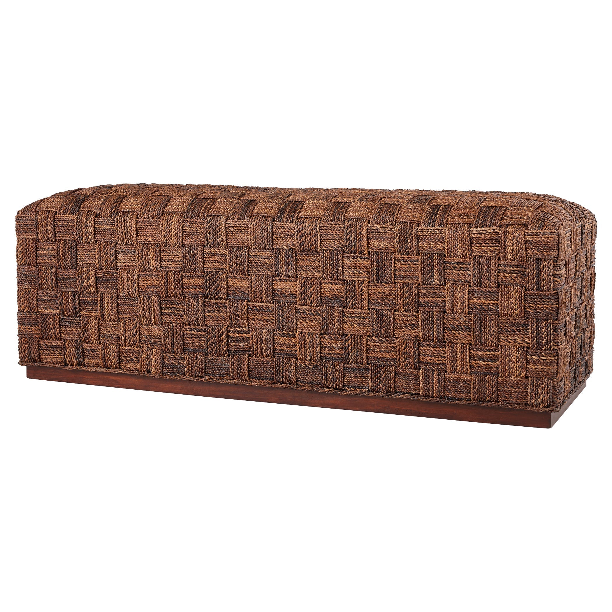 Cyan Design 11678 Milos Ottoman in Brown - Stylish Footstool for Living Room, Bedroom & Lounge - Perfect for Relaxing & Extra Seating